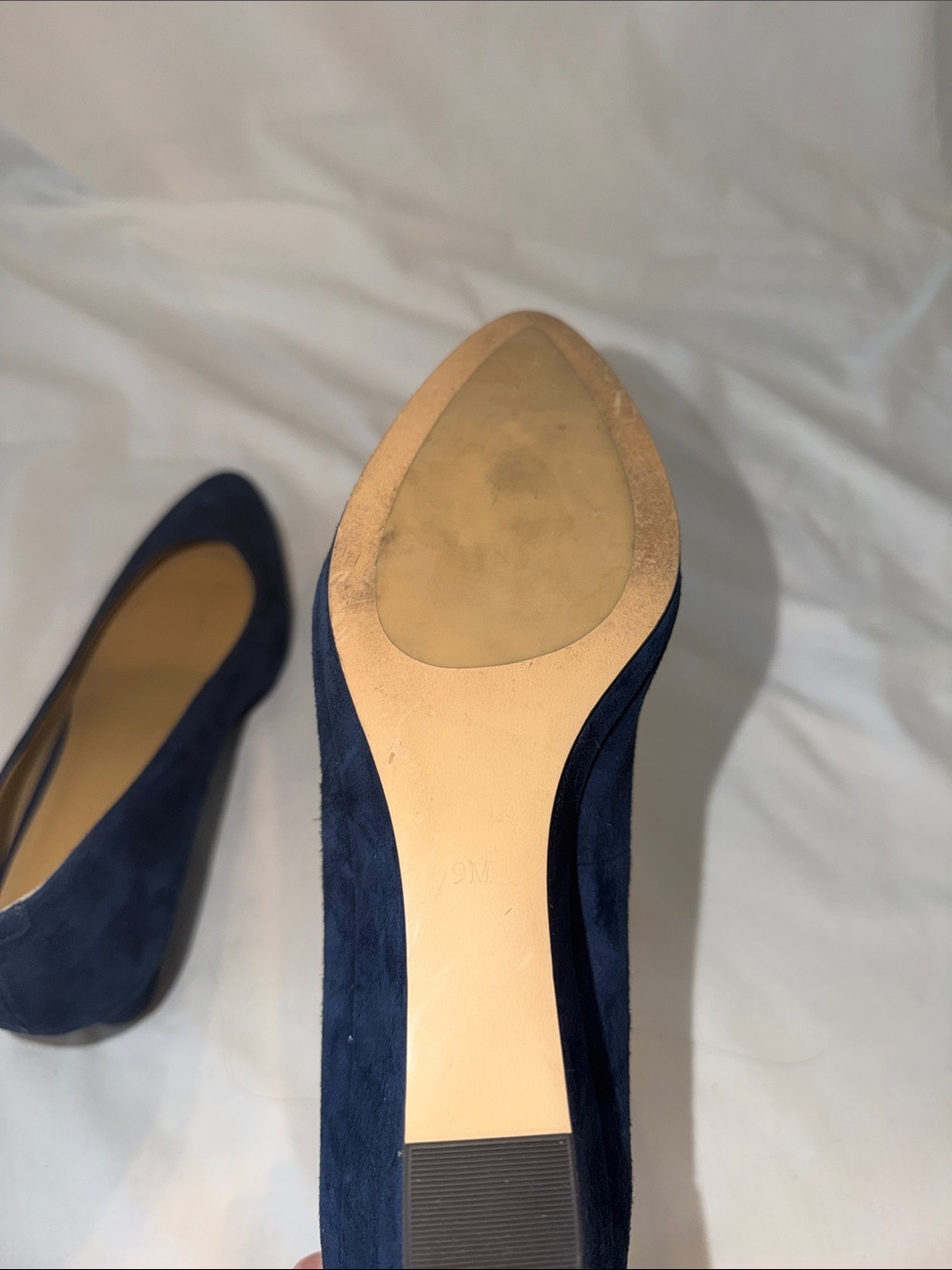 Talbots Navy Suede Wedge Pumps - Picture 14 of 14